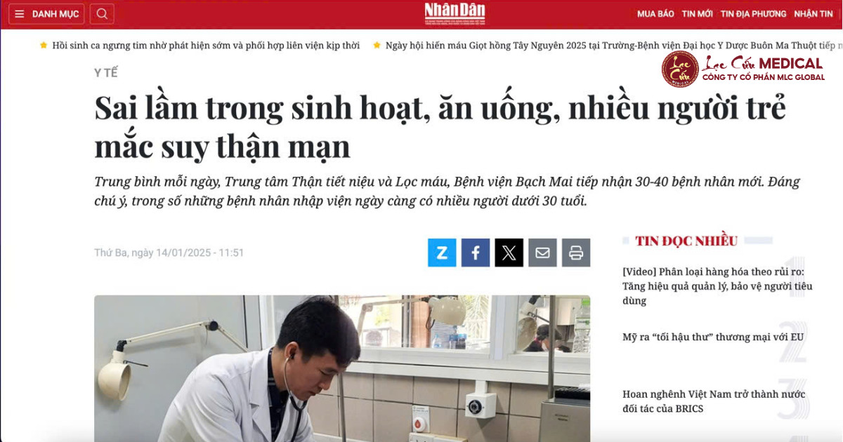 Vì sao giới trẻ dễ _lơ là_ với sức khỏe thận