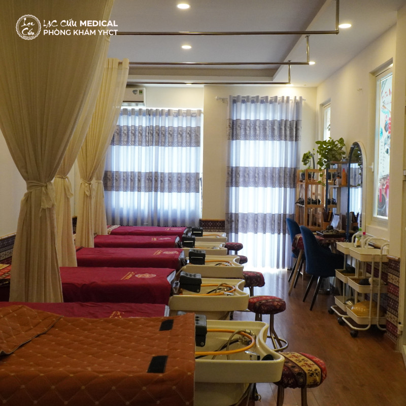 Không gian phòng gội đầu dưỡng sinh tại Lạc Cứu