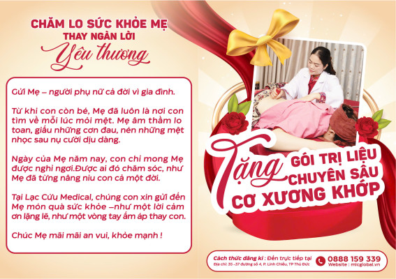 CHĂM SÓC SỨC KHOẺ MẸ THAY NGÀN LỜI YÊU THƯƠNG
